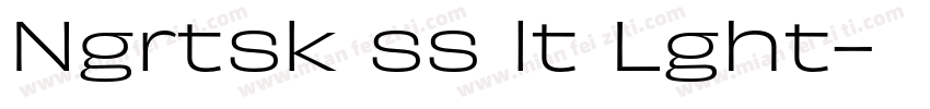 Ngrtsk ss lt Lght字体转换